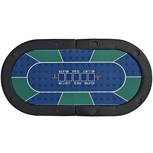 YQCXG 71,5 Zoll klappbarer Pokertisch, Casino Hold'em Poker Domino Kartenspieltisch für 4 Spieler, maximale Tragkraft beträgt 265 Pfund, für Campingpartys und Treffen mit Freunden zu Hau – Bild 8