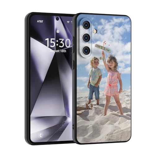 LSXYHQLD Funda Personalizada de Silicona con Foto y Texto para Samsung Galaxy A14 A34 A54 A15 A25 A35 A55 S23FE S24 S24+ - Personalizada Case Fundas Personalizadas