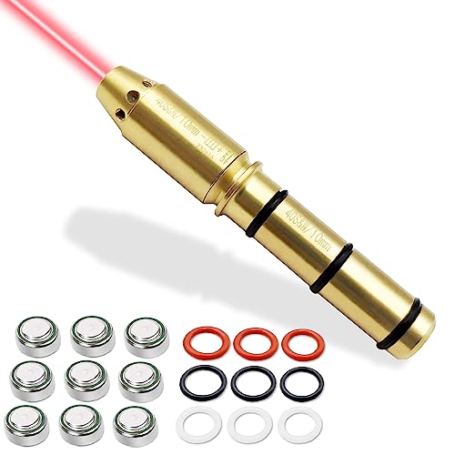 BOOLIT EYE 40SW/10MM Special Laser Boresighter End Barrel Laser Bore Sight Accurately and Easy to Fit Revolvers Pistols Rifle and Air Guns (40SW/10MM)