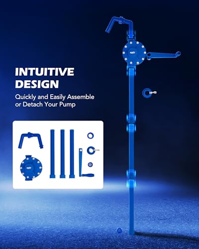 Image of OMT 55 Gallon Drum Pump, Hand Water Pump Fits 5 to 55 Gallon Drums