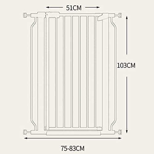 Grille de protection bébé robuste extra large avec système Dual Lock