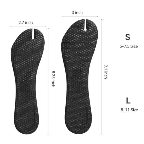 Plantillas para sandalias con soporte de arco, gel, autoadhesivas, talla 8-11 miniatura 3