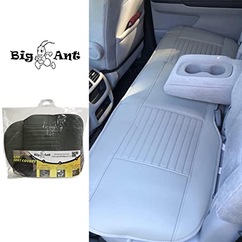 Big Ant Back Seat Cover Breathable Pu Leather Rear Car Seat Cover, Bench Car Seat Protector With Non-Slip Bottom, Back Seat Cover For Cars Compatible With Most Vehicles (Gray, 58.3 X 18.9 Inch) #TOP6