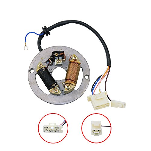 Wai Danie Racing Ignition Magneto Stator Plate Compatible With Yamaha Pw80 Ignition Generator 2 Poles Coils Scooter Dirt Bike Ignition Coil Stator Motorcycle Atv Dirt Pit Bike Motocross #TOP4