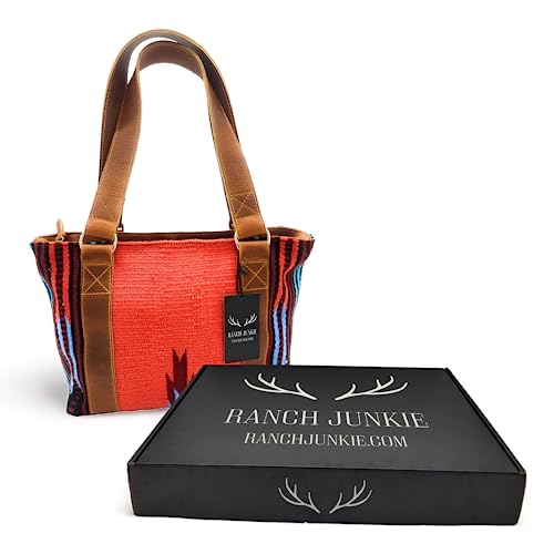 Bolso Tote Boho de Cuero y Lana Tejido a Mano miniatura 3