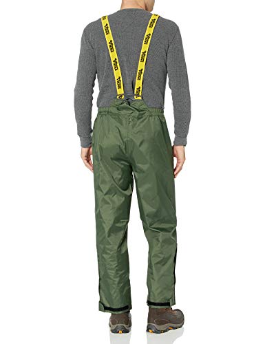 Viking Men's Open Road 150D Suit - Waterproof Rain Jacket with Hood and Bib Pants, Durable Ripstop Fabric, Forest Green - XL - Thumbnail 3