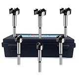 Forstner Bit Set, Forstner Drill Bits for Wood, 6 pcs Sizes 3/4" - 1-1/2" Wood Drilling Cabinet Hing