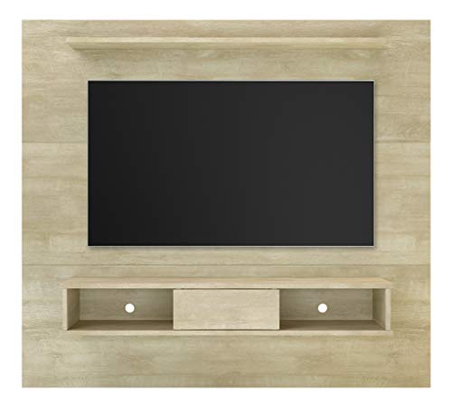 Midtown Concept 65 inch 2-Shelf, 70-inch Board for Flat Screens, Mid Century Modern Floating Entertainment Center, TV & Media Furniture, Wood Television Stand for Bedroom and Living Room, Sand