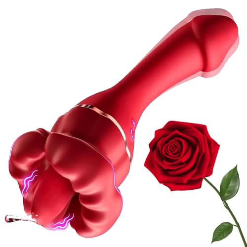 Sex Toys Red Lips Pleasure Tongue Toys Powerful 10 Modes Realistic Silicone Waterproof Flexible Sensory Toys Play Interesting Games for Couples Daily Essentials