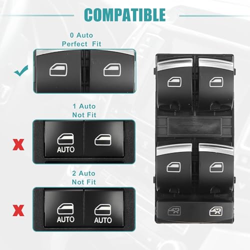 Interrupteur de vitre conducteur défectueux ? Changez la commande Audi A3 - 5