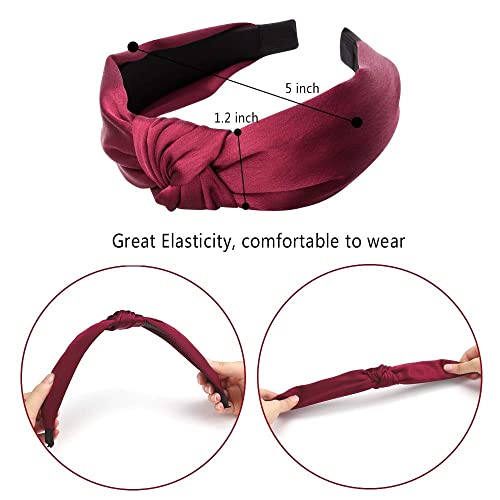 Ondder 6 Pack Knotted Headbands For Women Top Knot Fashion Headband Leopard Print Womens Headbands Cheetah Headbands Turban Head Bands Cute Headbands For Women Girls #TOP1