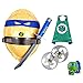 I3C 1 Set Lila Kunststoff Teenage Mutant Ninja Turtles Kostümwaffen (Ausrüstung + Umhang) + kostenlose Uhr (Knopfbatterie entfernt)