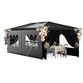 Party Tent 10x20 Outdoor Wedding Tents for Parties, Heavy Duty Canopy Event Tents for Parties Gazebo Shelter with 6 Removable Sidewalls Waterproof Wedding BBQ Events Tent for Parties