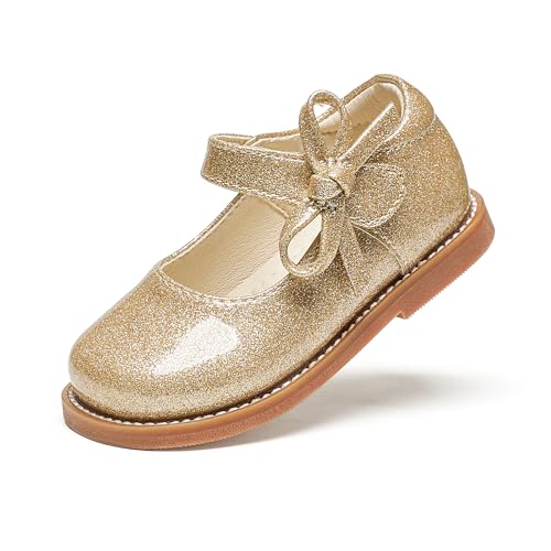 Image of PHIRAMIN Toddler Girl Mary Jane Student Oxford Shoes-Little Girl School Uniform Shoes for Wedding Party