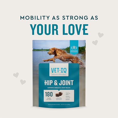 image for VetIQ Glucosamine Hip & Joint Supplement for Dogs, 180 Soft Chews, Joi