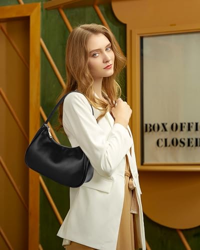 Image of Shoulder Bags for Women,Mini Clutch Purse Cute Hobo Tote Handbag with Zipper Closure