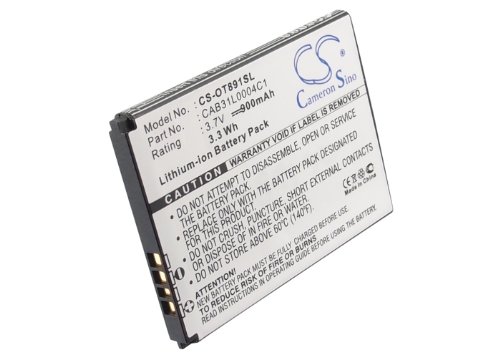 TECHTEK Batterie 900mAh Compatible avec [Vodafone] 155, 555, VF155, VF555, pour [Alcatel] A382G, One Touch 155, One Touch 808, 891, 979, Tribe, OT-155,...