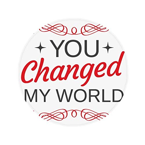 Tapis Vous Changed My World doux pour chambre et animaux mat