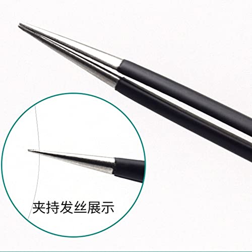 2 PCS ESD-Edelstahl-Präzisions Pinzette Präzisions Antistatisch Edelstahl,ESD Pinzetten Set für Computer, Elektronische Reparaturen, Schmuck, Labor, Präzisionsarbeit