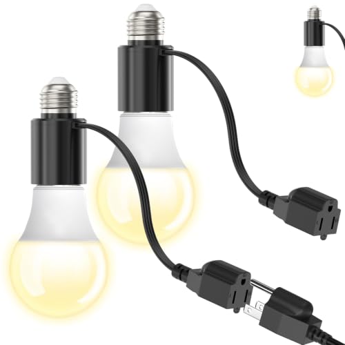 Light Socket Outlet Adapter 3-in-1 E26/E27 Bulb Socket Converter