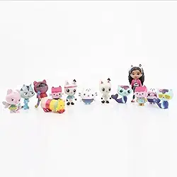 Kit 13 Miniaturas Personagens A Casa da Gabby Colecionáveis action figures Premium