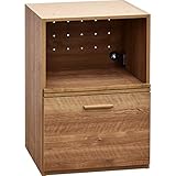 ワイエムワールド 食器棚 レンジボード 完成品 日本製 ポーラ スライド棚引出し 62-100011