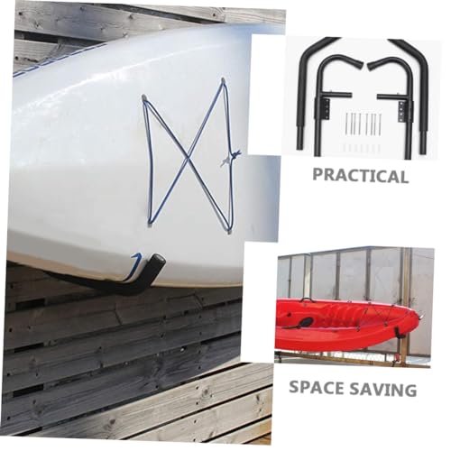 Soporte de kayak para pared Milisten con rack de fácil instalación para surf y canoas 7