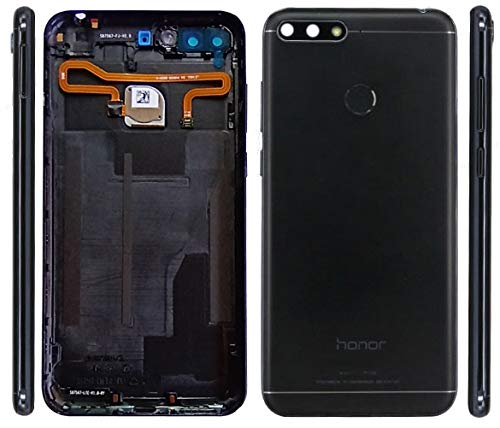 Backer The Brand Replacement Back Door Housing Back Cover Panel Mettel Body For Honor 7A (Aum-Al00In, Aum-Tl20, Aum-Al00) (With On/Off Swich And Volium Control Swich) - Black