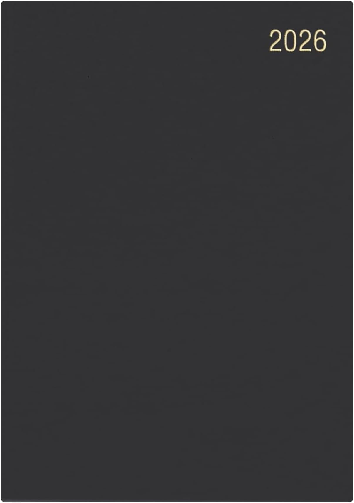 Precious 2026 A4 One Day to a Page Diary with Full Page of Saturday & Sunday Hardback Cover Planner Organiser Premium Diary (Black)