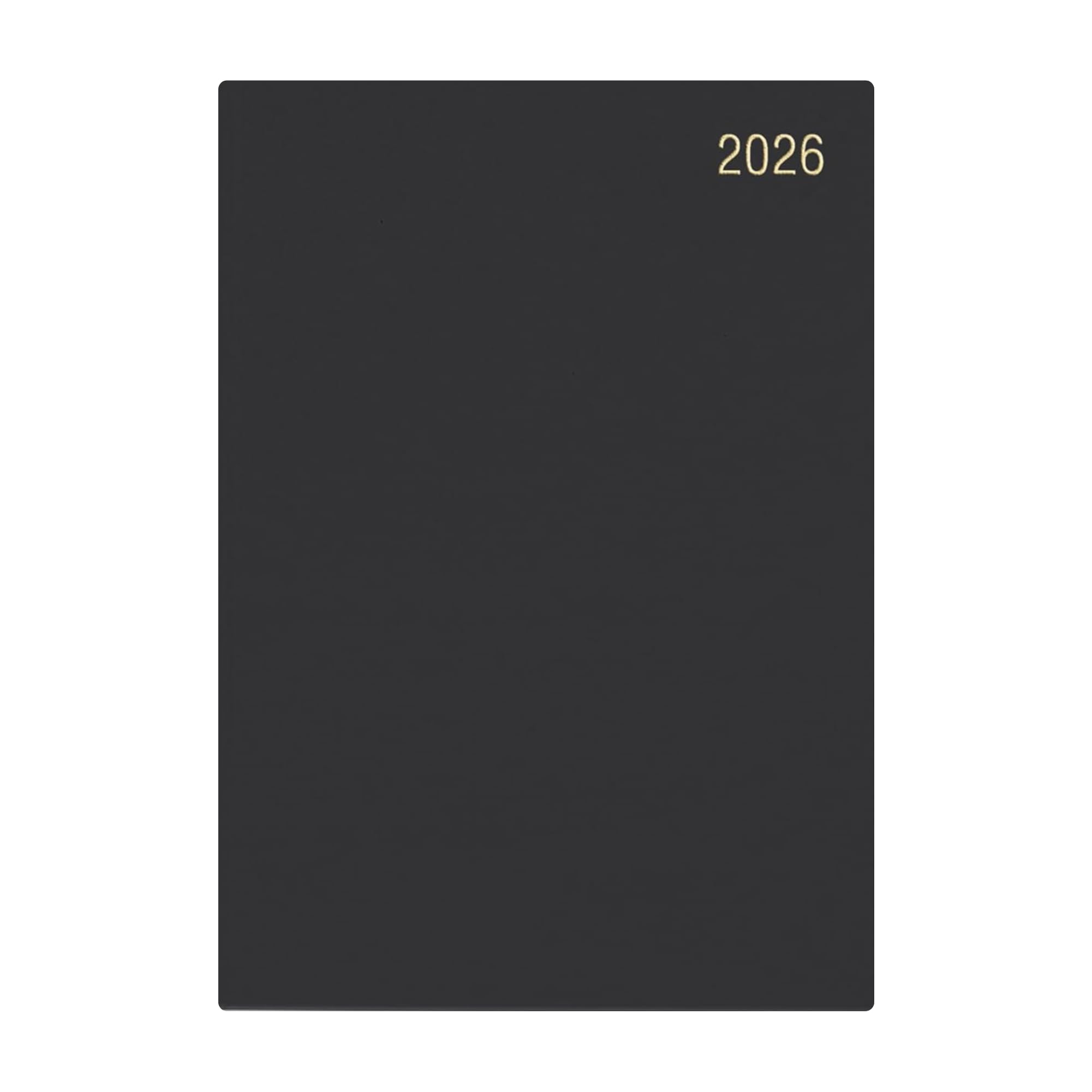 Precious 2026 A4 One Day to a Page Diary with Full Page of Saturday & Sunday Hardback Cover Planner Organiser Premium Diary (Black)