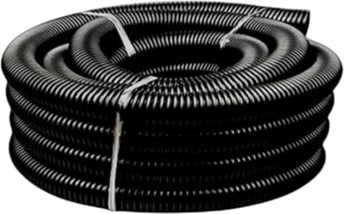 内径40mm外径48mmですダクトホース 集塵ホース帯電防止ホース 掃除機ホース 交換用 フレキシブルダクト 工業用掃除機アクセサリー 集塵機/掃除機/木工機械/研磨機 (Black,10m)