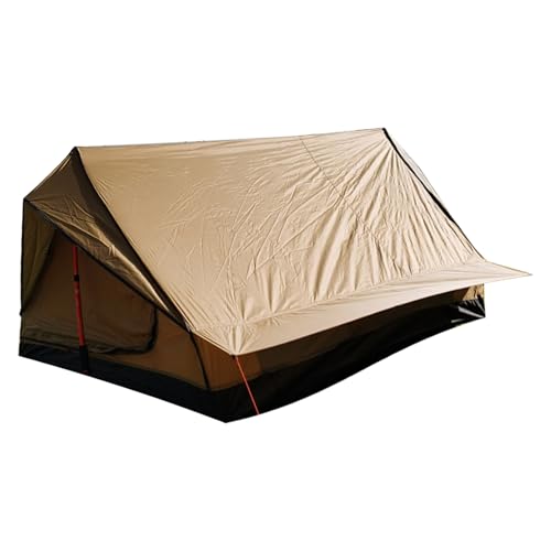 Tienda de campaña sin varilla, tienda de campaña resistente a la intemperie, refugio transpirable para 1-2 personas, ligera, resistente a la intemperie, para senderismo, viajes y aventuras al aire