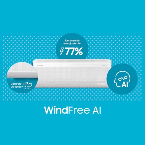 Samsung Ar-condicionado Split Inverter WindFree AI 24.000 BTUs Quente e Frio AR60F24C1AWNAZ Branco