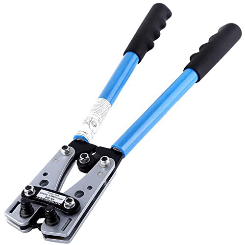 Yotsuba Crimping Pliers, Cable Plug Crimping Tool, Battery Terminal Hex Crimper, Electrician Connector Hand Tool 6-50mm², Wire Stripper