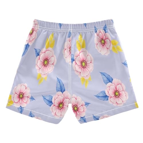 Swim Shorts for Boys, Toddler Boys Swim 2t, Floral Pastel2