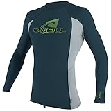 O'Neill Wetsuits Boys' Standard Youth Premium Skins Long Sleeve Rash Guard, Cadet Blue/Cool Grey, 10