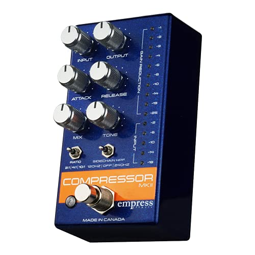 Empress Effects, Empress Compressor Mkii Guitar Effects Pedal, Blue Sparkle, Cp2B #TOP1
