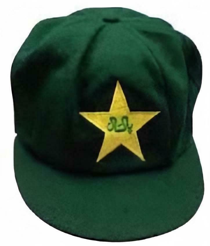 Woolen Pakistan Baggy Green Cricket Cap Test Match Hat One Size/ADULT MEN
