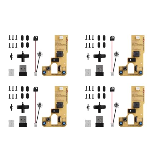 FOIJPPINP 4X Kit de Ratón Inalámbrico para Impresión 3D DIY Bamboo Lab, Modelo 002, Componentes de Ratón de Computadora con Piezas de Impresora y Hardware