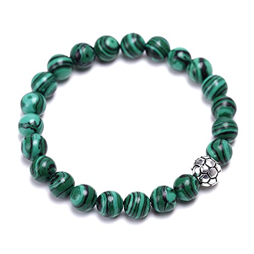 Bracelet en malachite et cristal reiki pour harmoniser vos énergies pendant le sport et au quotidien