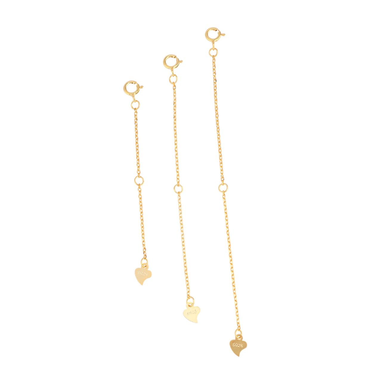 ABOOFAN 2 Set di Catene per La Creazione di Gioielli Catene per Braccialetti Collane Catene di Estensione Robuste E Facili da Usare 3 Pezzi * 2