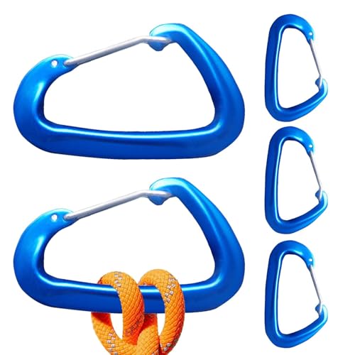 Caribeaner - Clip para llavero, mosquetón de aluminio con resorte, hebilla multiusos para camping, senderismo, escalada, actividades al aire libre