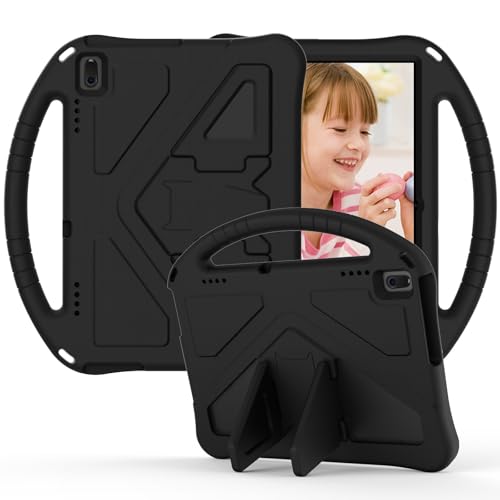 Coque Lenovo Tab 4 10 enfant en EVA antichoc avec support noir pour tablette TB-X304F TB-X704F