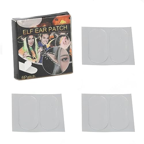 Elf Ear Patches Invisíveis Transparentes Halloween Elf Ear Lift Support Adesivos para Festa de Natal