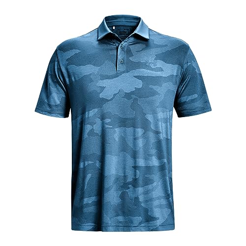 Polo de golf bleu respirant Under Armour Playoff, idéal pour vos parcours d'été