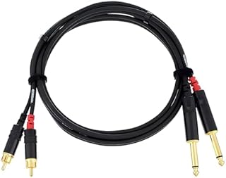 CORDIAL Kabel audio podwójny jack mono/Rca 1,5 m kabel AUDIO Essentials Jack