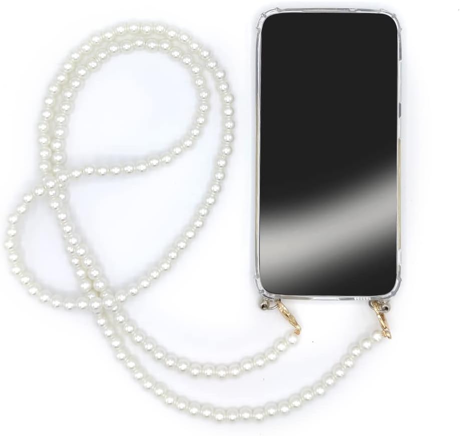 Transparent Case for Xiaomi Redmi 10A with Strap/Strap/Phone Cord Pearl