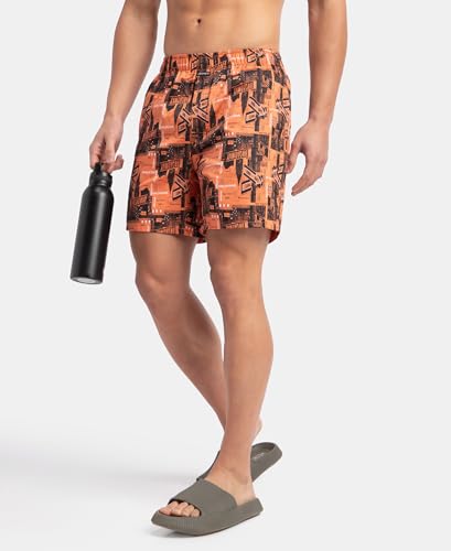 Image of Jockey NY07 Men's Super Combed Cotton Satin Weave Printed Boxer Shorts with Side Pocket