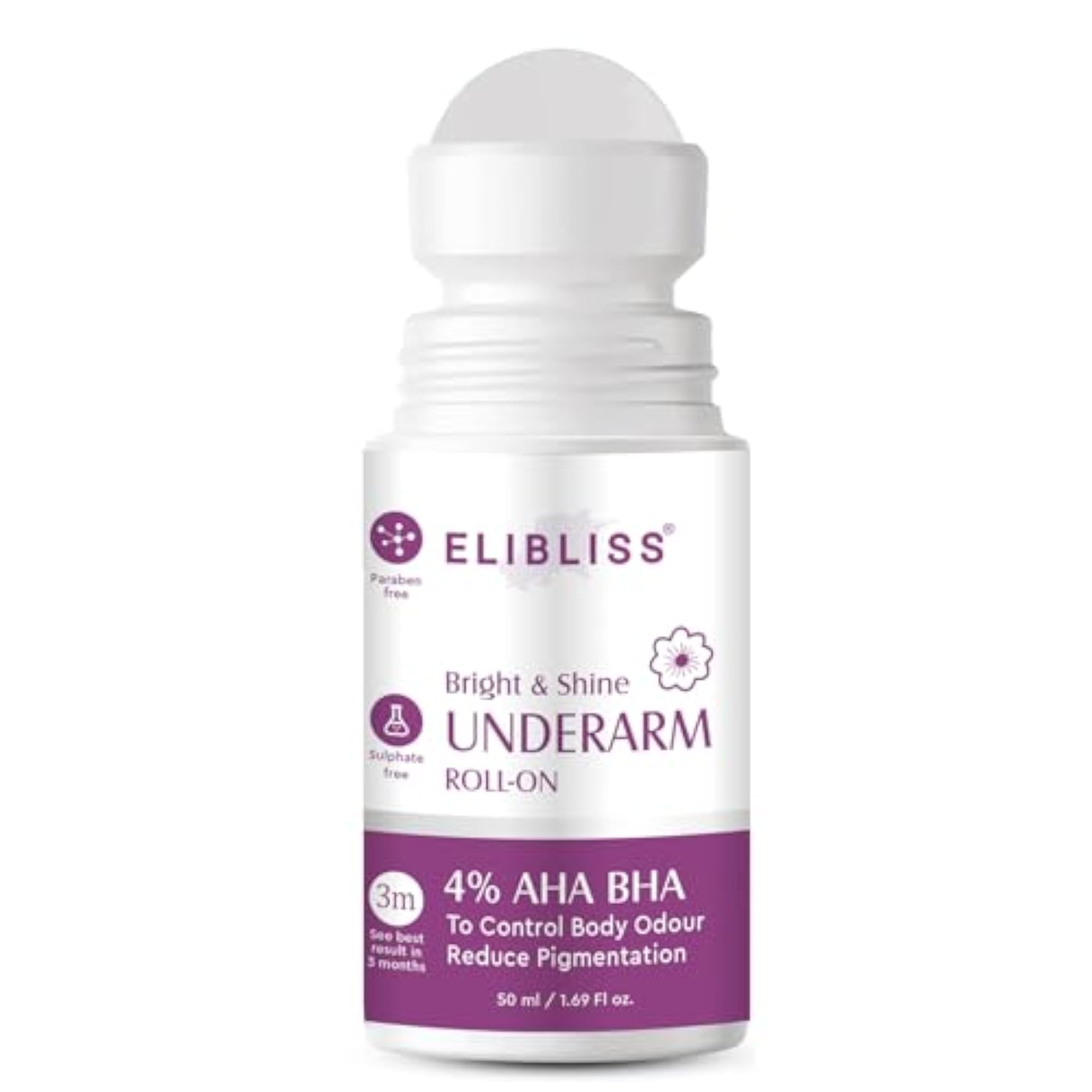 Women's Bright & Shine Underarm Roll-On, 4% AHA BHA, 50ml