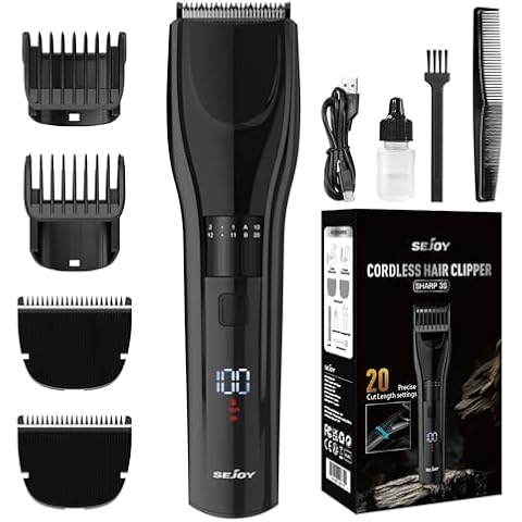 Sejoy Cordless Hair Clippers with LED Display Cover